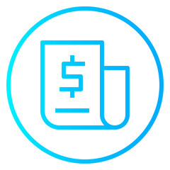 Fototapeta premium Bail gradient icon