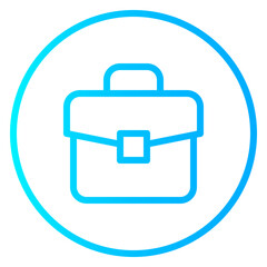Briefcase gradient icon