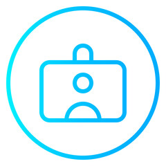 Id Card gradient icon