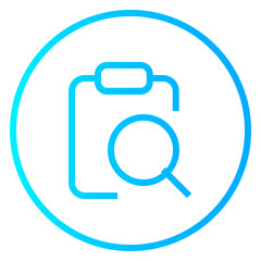Investigation gradient icon