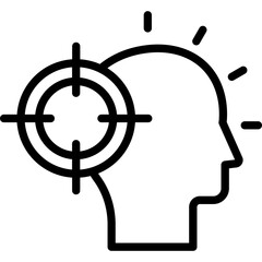 Customer target, intention Vector Icon

