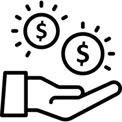 Dollar, funds protection Vector Icon
