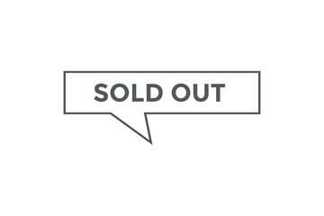 Obraz premium Sold out button web banner templates. Vector Illustration