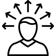 Brain, individual personality Vector Icon


