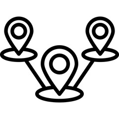 Distribution, gps Vector Icon


