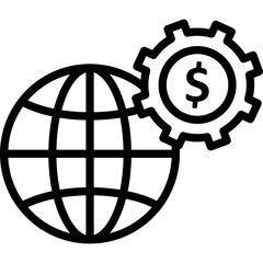 Business management, cogwheel Vector Icon

