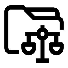 Folder line icon