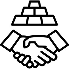 Build relationship, cooperation Vector Icon

