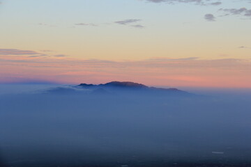 sunrise from dormant volcano in Haleakala National Park