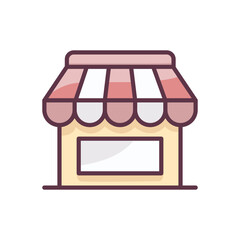 Store icon vector design template