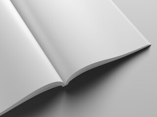Blank pages mockup on gray background