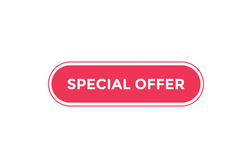 Special offer button web banner templates. Vector Illustration
