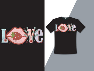 Love valentine's Day T-shirt Design