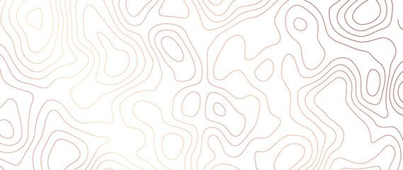 Luxury gold abstract line art background vector. Mountain topographic terrain map background with gold lines texture. Design illustration for wall art, fabric, packaging, web, banner, app, wallpaper. - obrazy, fototapety, plakaty