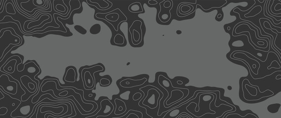 Abstract line art background vector. Mountain topographic terrain map background with white shape lines texture. Design illustration for wall art, fabric, packaging, web, banner, app, wallpaper. © TWINS DESIGN STUDIO