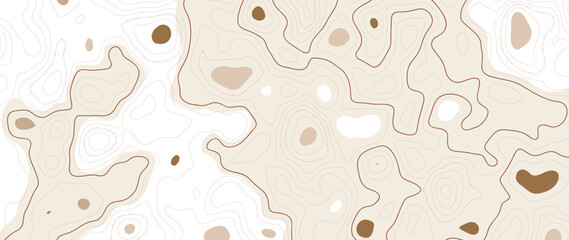 Abstract line art background vector. Mountain topographic terrain map background with abstract shape lines texture. Design illustration for wall art, fabric, packaging, web, banner, app, wallpaper. © TWINS DESIGN STUDIO