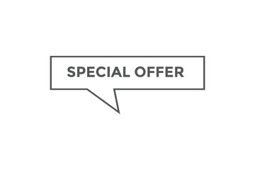 Special offer button web banner templates. Vector Illustration
