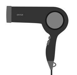 ヘアドライヤーのイラスト [ hair dryer ] 