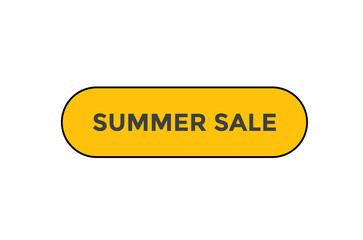 Summer sale button web banner templates. Vector Illustration