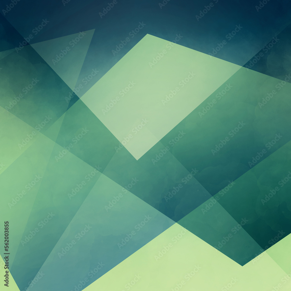 Canvas Prints abstract light blue green modern background design, angles and dark triangle shapes layered in abstr