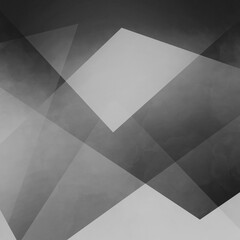 Abstract black and white modern background design, angles and dark triangle shapes layered in abstract art wallpaper illustration, business background or presentation design  
