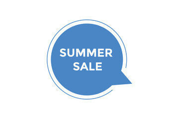 Summer sale button web banner templates. Vector Illustration