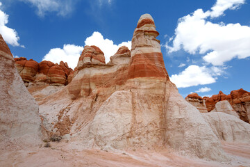 Amazing colors and shapes of sandstone formations of Blue Canyon in Hopi reservation, Arizona, USA