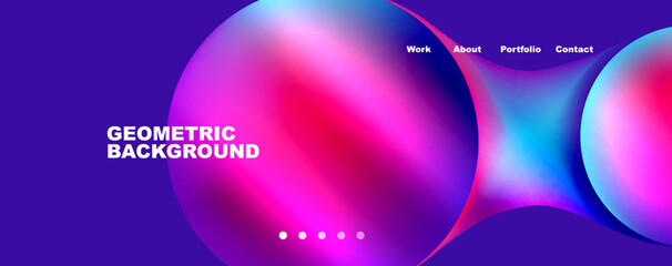 Trendy simple circle gradient abstract background. Vector Illustration For Wallpaper, Banner, Background, Card, Book Illustration, landing page