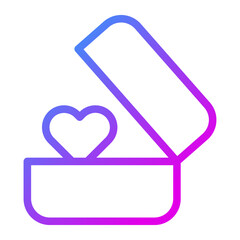 Obraz na płótnie Canvas ring gradient purple valentine illustration vector and logo Icon new year icon perfect.