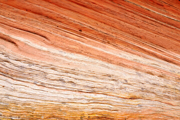 Mindblowing shapes and colors of moonlike sandstone formations in White Pocket, Arizona, USA.