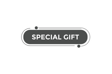 Special gift button web banner templates. Vector Illustration
