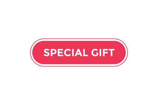 Special gift button web banner templates. Vector Illustration
