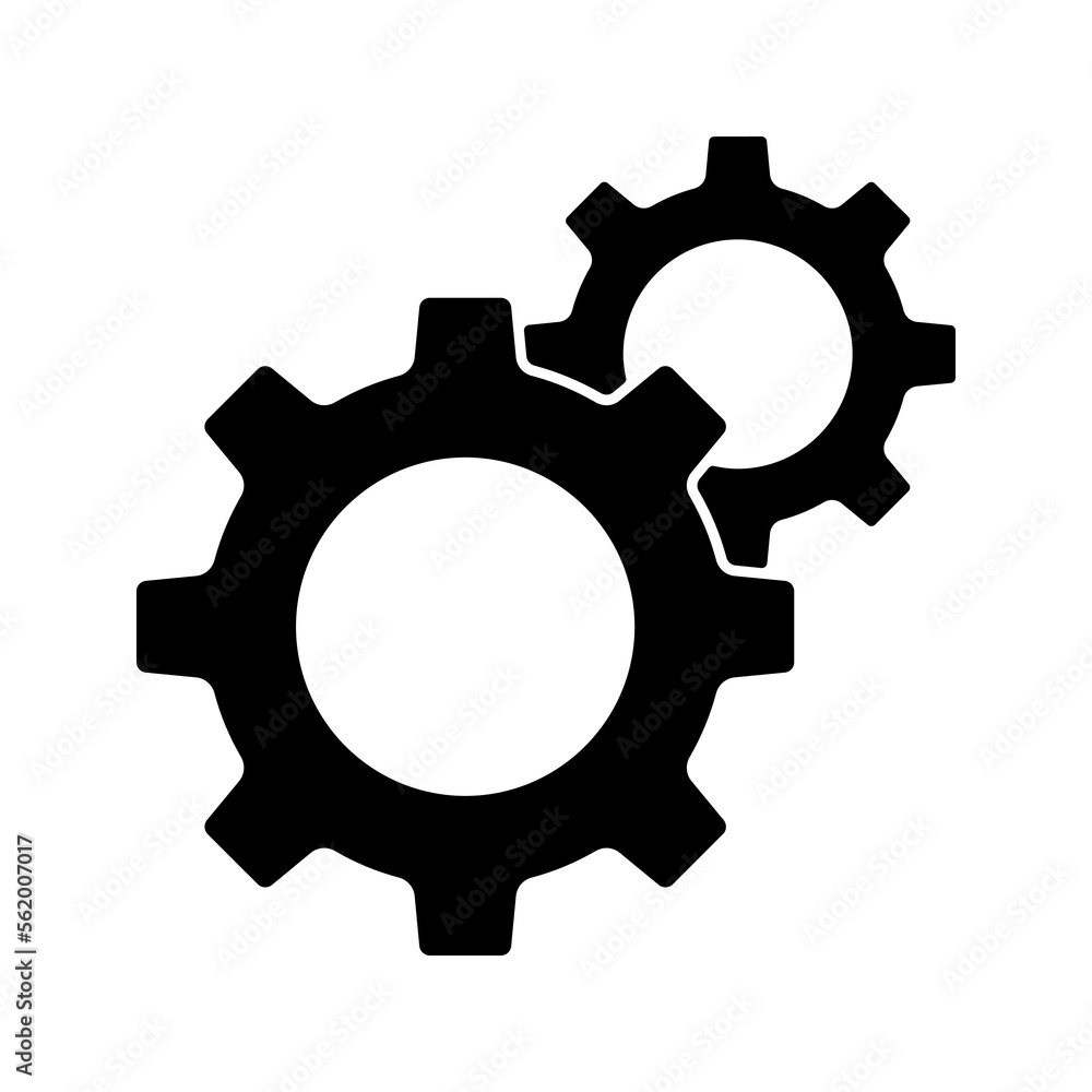 Poster gears icon. setting sign for mobile concept and web design. vector illustration%09