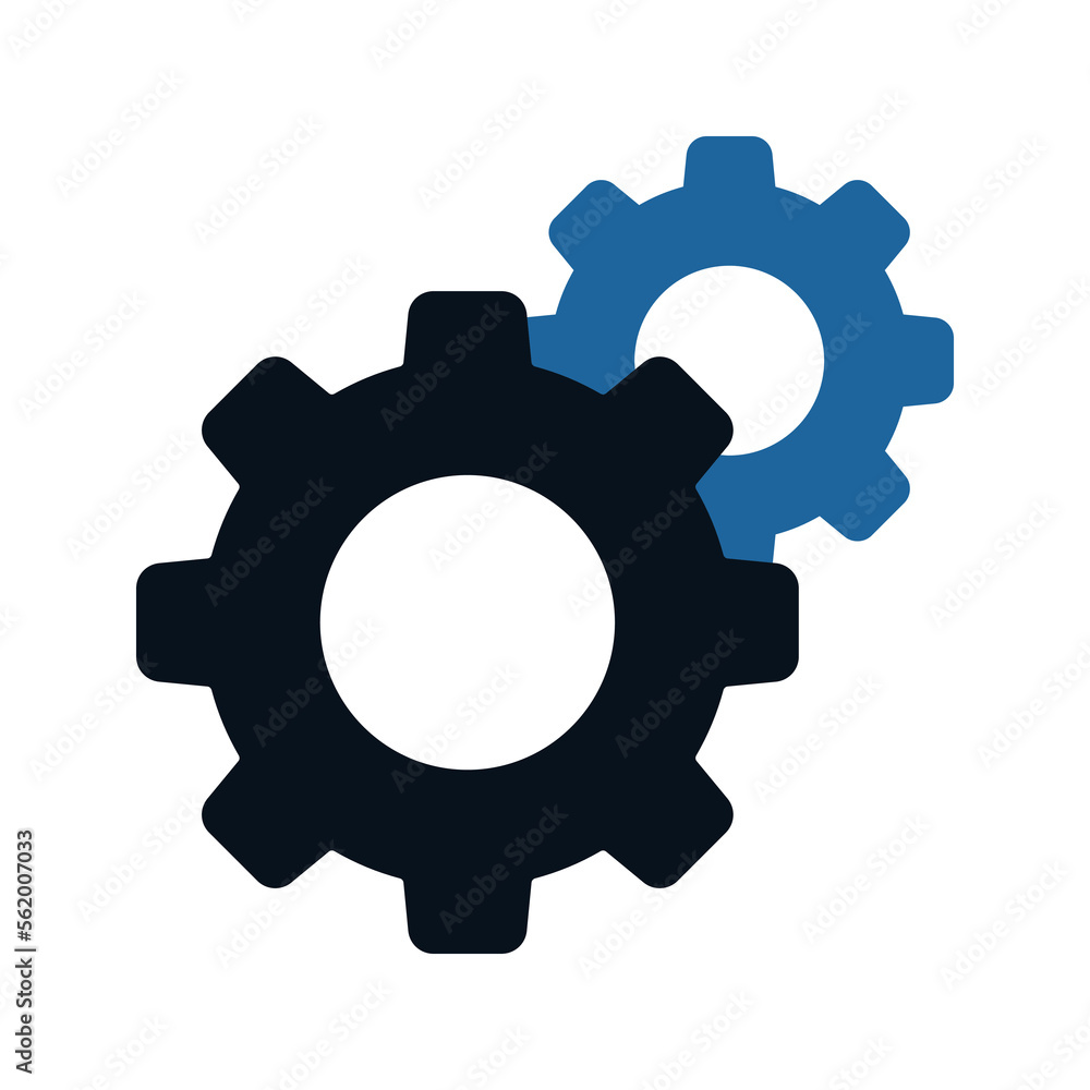 Poster gears icon. setting sign for mobile concept and web design. vector illustration%09