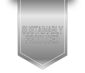 Sustainably Produced label - illustration
