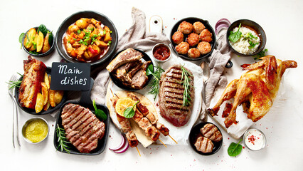 Meat main dishes