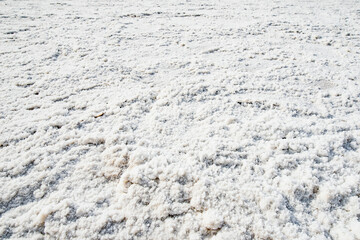 Salt crust in Badwater Basin, the lowest point in north America, Death Valley, California, USA