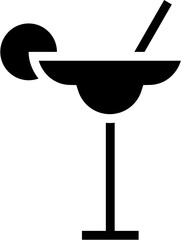 Cocktail Glass Icon Vector Illustration