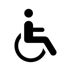 Disabled Handicap icon. sign for mobile concept and web design. vector illustration%09