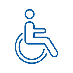 Disabled Handicap icon. sign for mobile concept and web design. vector illustration%09
