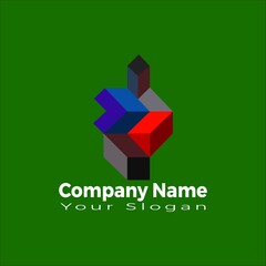 Company modern logo design templet