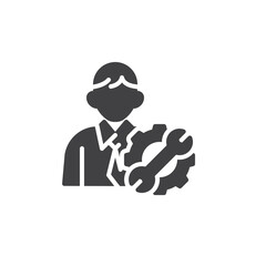 Employee skills vector icon