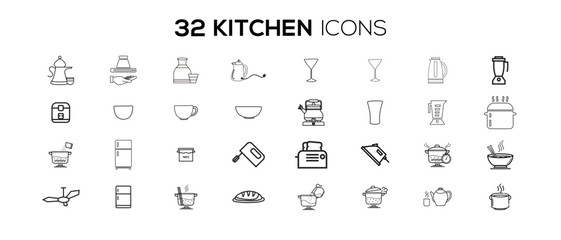 KITCHEN ICON SET DESIGN