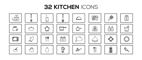 KITCHEN ICON SET DESIGN