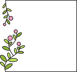 decorative floral frames illustration