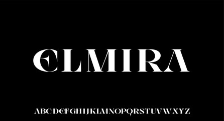 ELMIRA. the luxury and elegant font glamour style	

