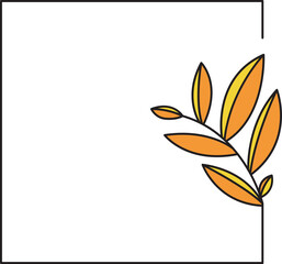 Fototapeta premium decorative floral frames illustration