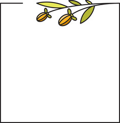 decorative floral frames illustration