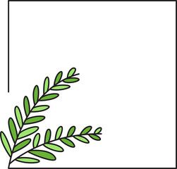 Obraz premium decorative floral frames illustration