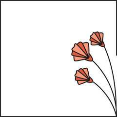 decorative floral frames illustration